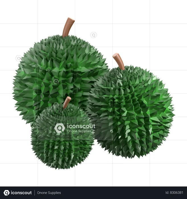 Durian  3D Icon