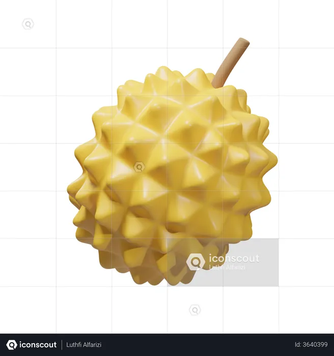 Durian  3D Illustration