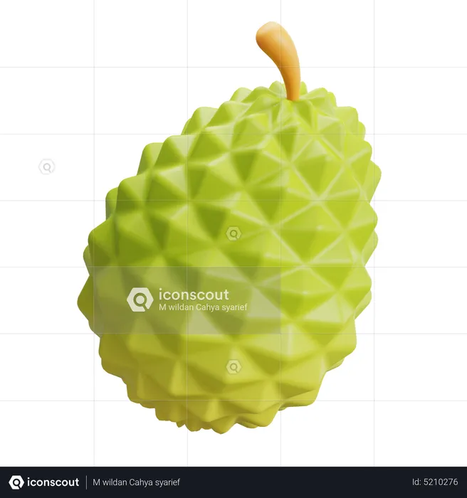 Durian  3D Icon