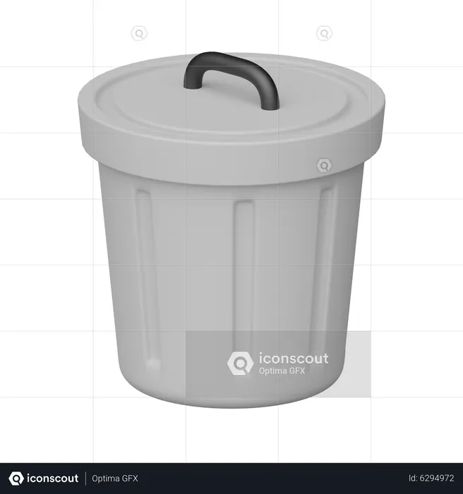 Dustbin  3D Icon