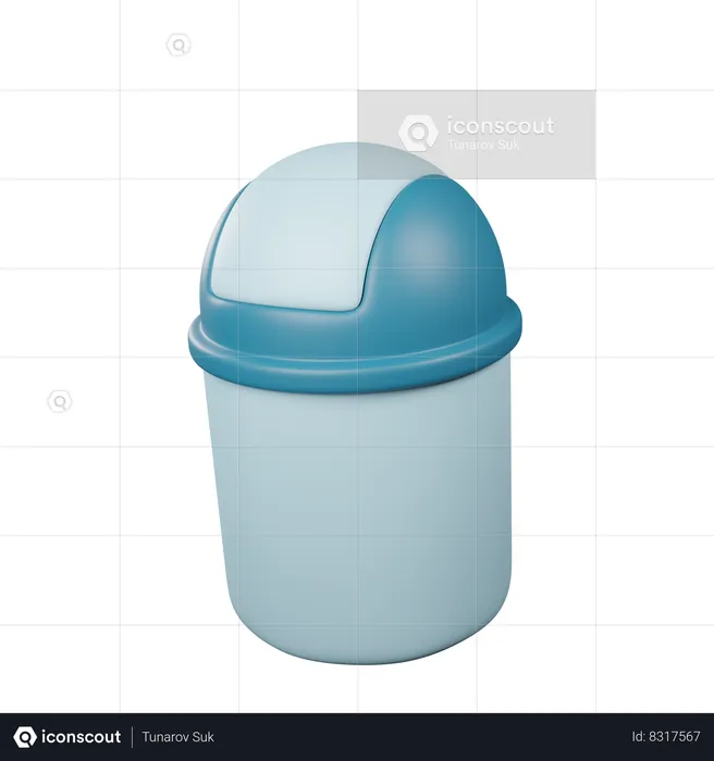 Dustbin  3D Icon