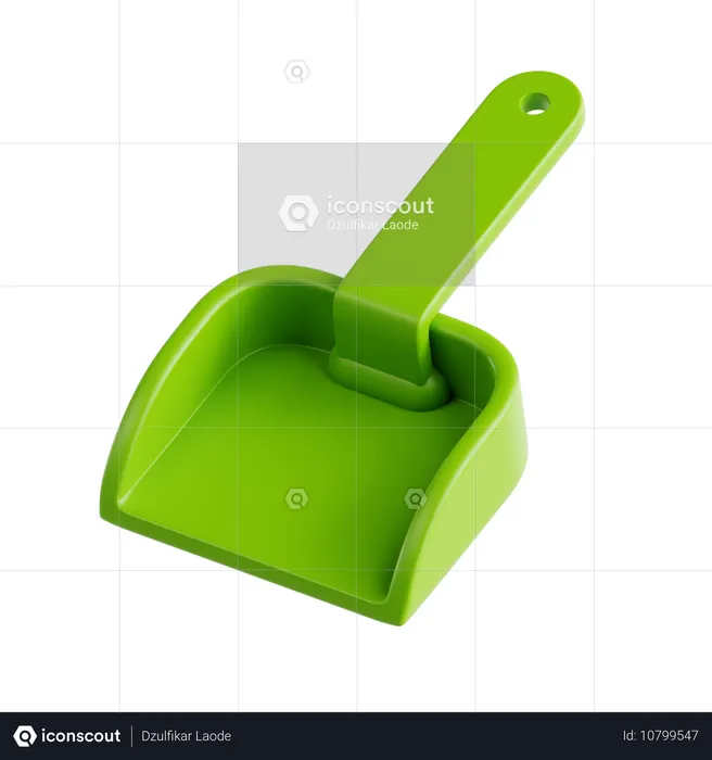 Dustpan Garbage  3D Icon