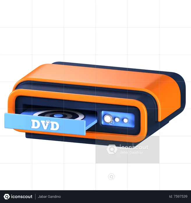 DVD player  3D Icon