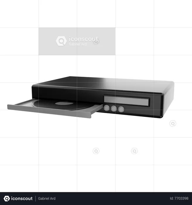 Dvd Player  3D Icon
