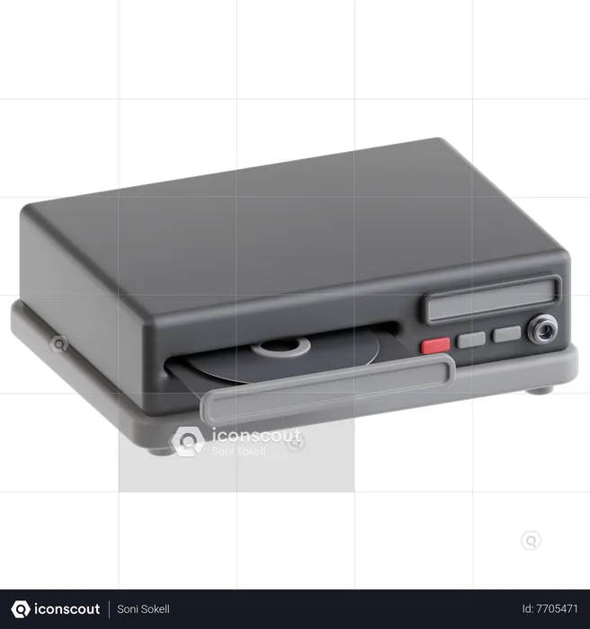 DVD Player  3D Icon