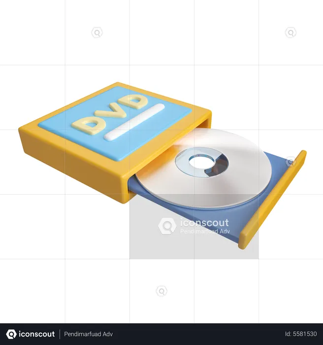 DVD Rom  3D Icon