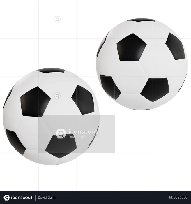 Dynamic Soccer Match Sport  3D Icon