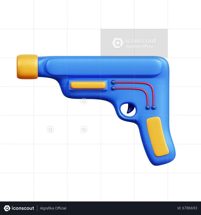 Dystopia Gun  3D Icon