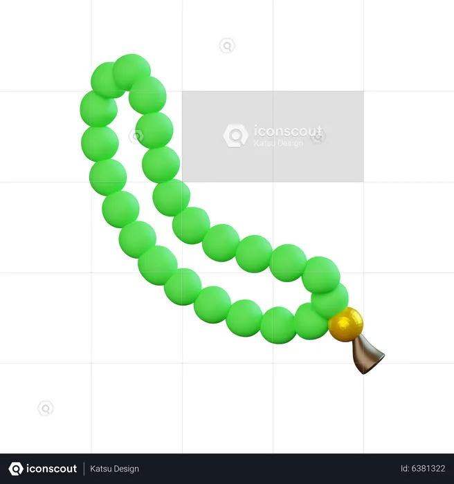 Dzikir Prayer Beads  3D Icon