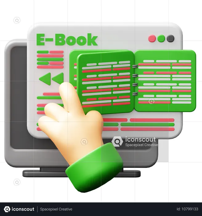 E-Books  3D Icon