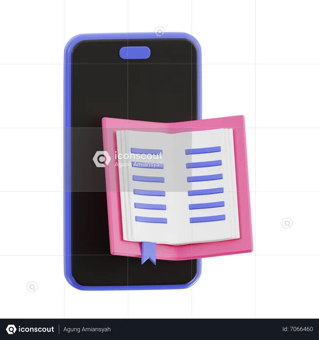 E Book  3D Icon