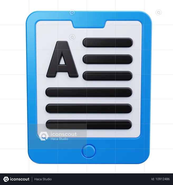 Ebook Reader  3D Icon