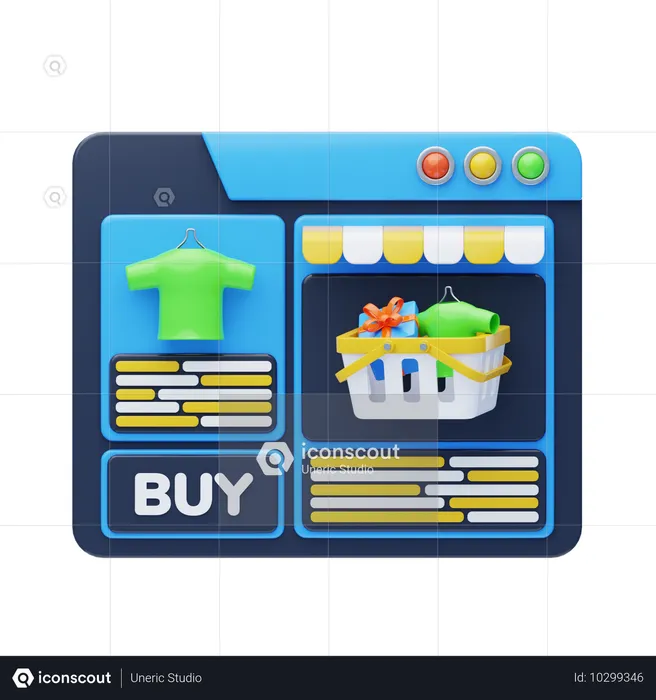 E-Commerce  3D Icon