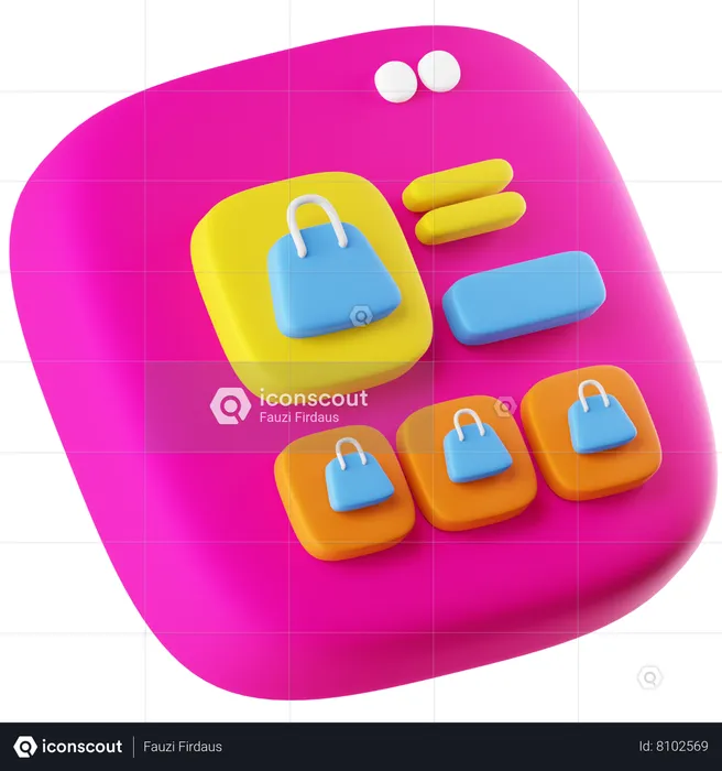 E Commerce  3D Icon