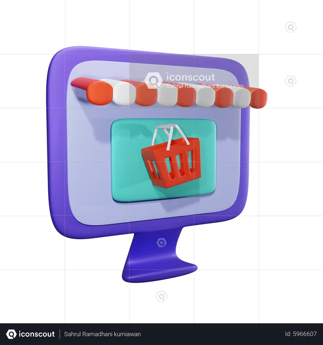 E Commerce  3D Icon