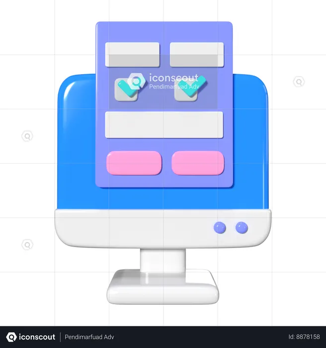 E-Form  3D Icon