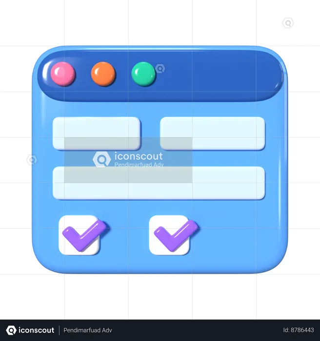 E-Form  3D Icon