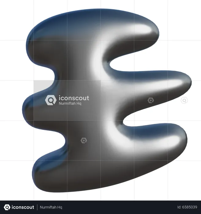 Die letzte abstrakte Form  3D Icon
