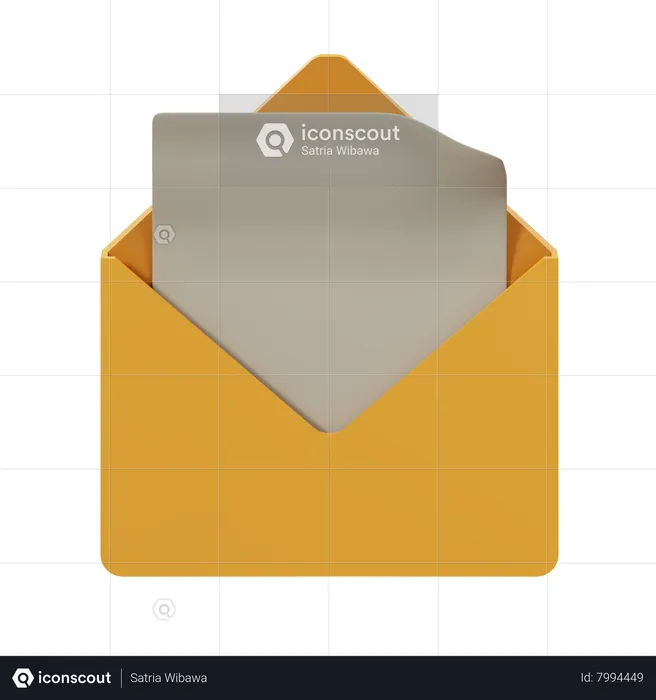 Abrir e-mail  3D Icon