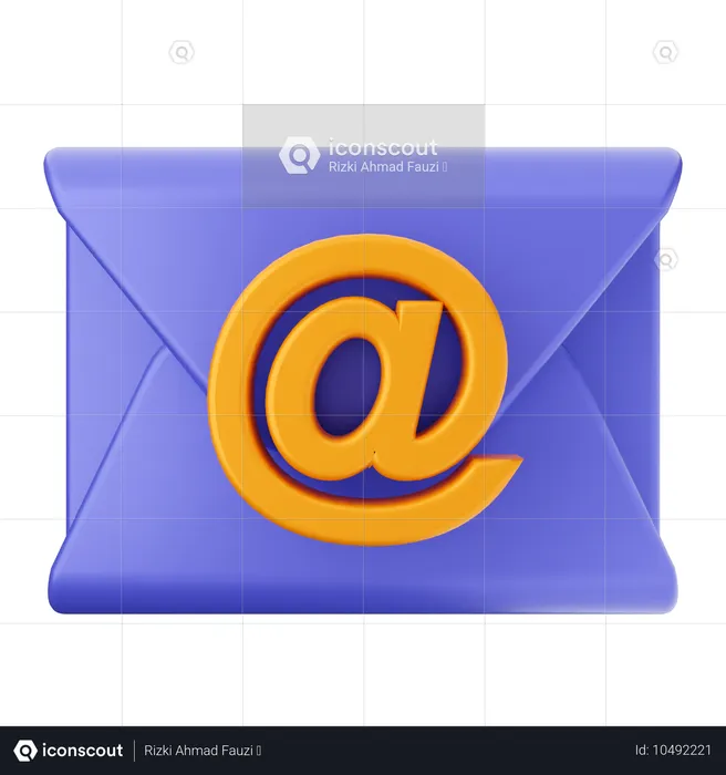 E-Mail-Adresse Nachricht  3D Icon