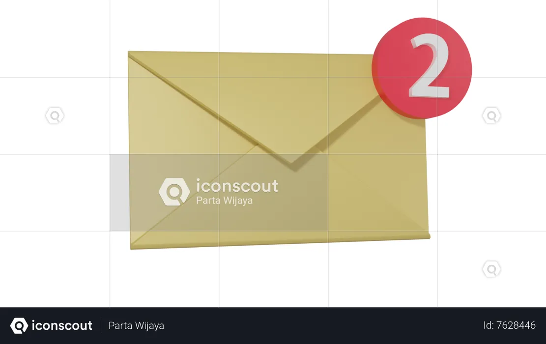 Email Benachrichtigung  3D Icon