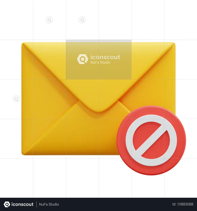 E-mail bloqueado  3D Icon