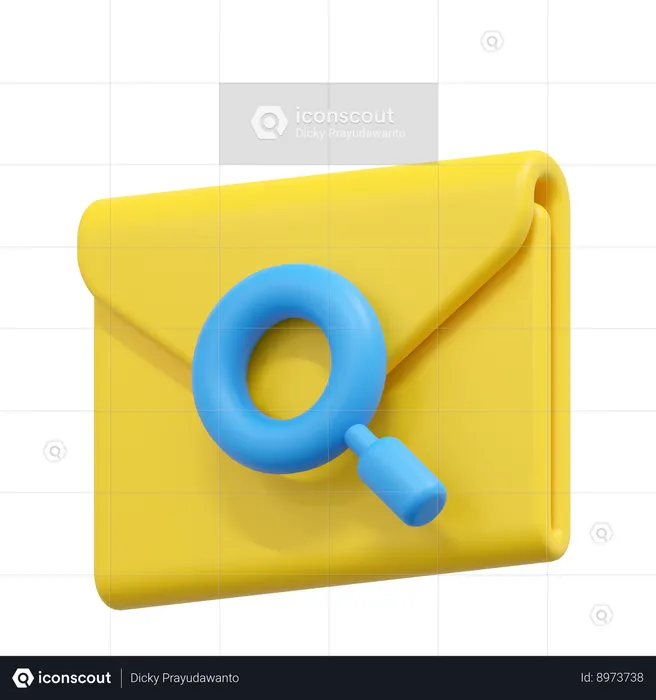 Procure email  3D Icon