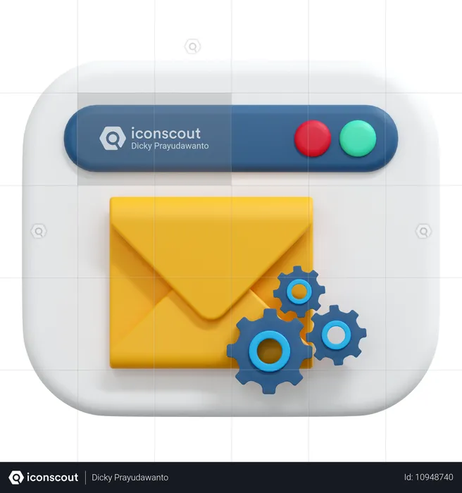 E-Mail-Einstellungen  3D Icon