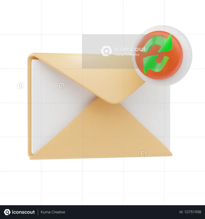 E-Mail zurücksenden  3D Icon