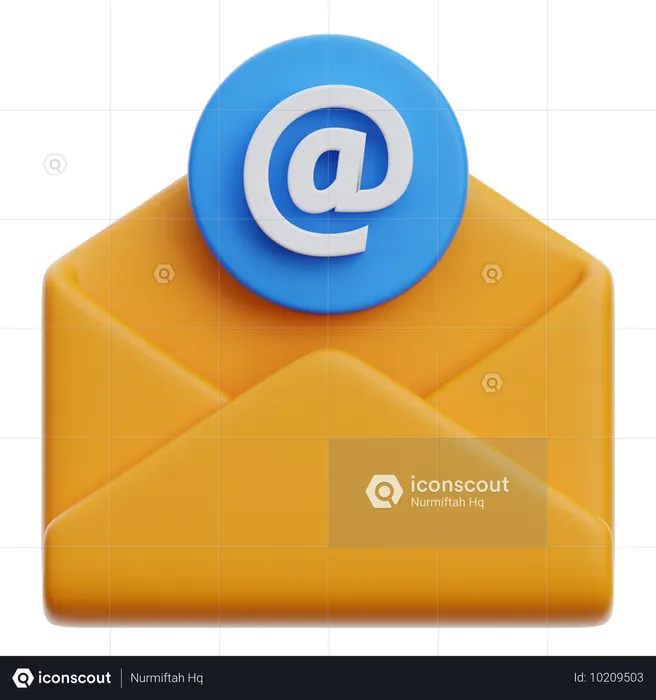 E-Mail-Erwähnung  3D Icon