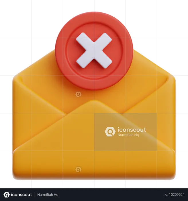 E-Mail löschen  3D Icon