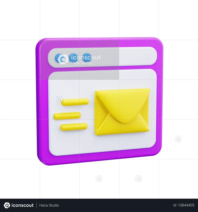 Marketing de email  3D Icon