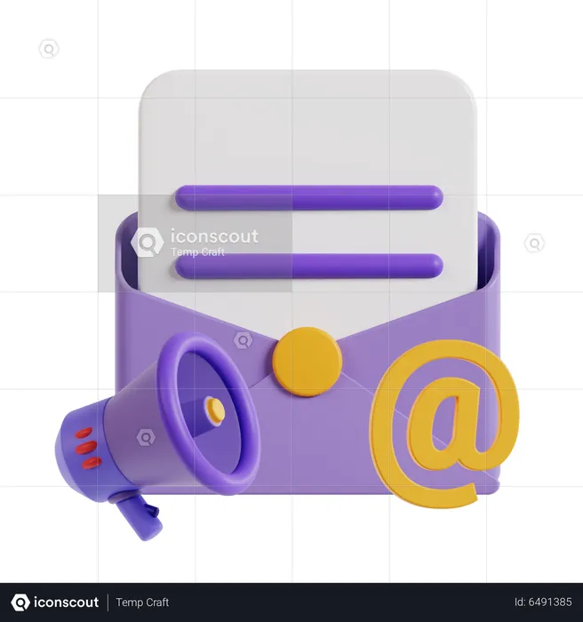 E-Mail Marketing  3D Icon