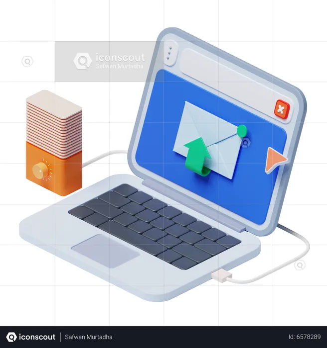 E-Mail Marketing  3D Illustration