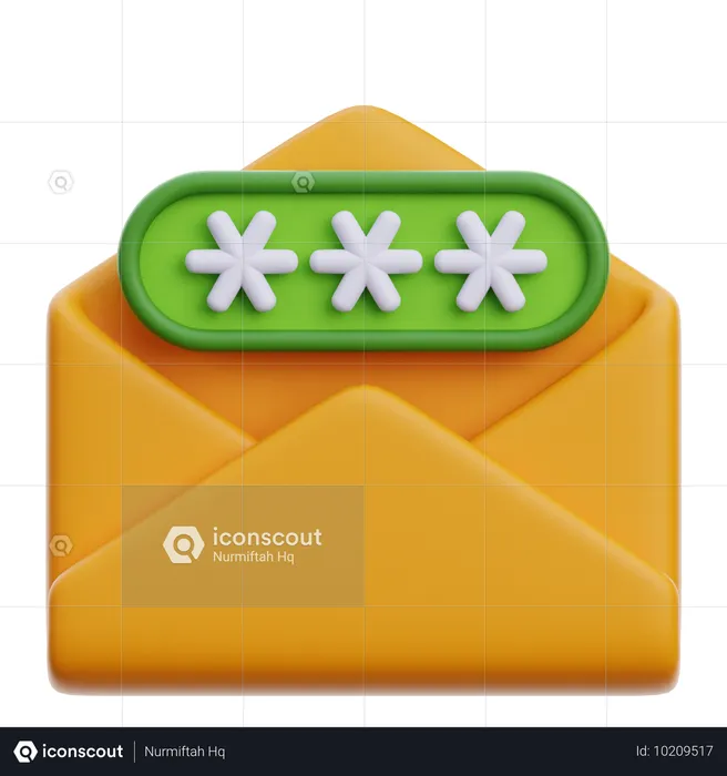 E-Mail Passwort  3D Icon