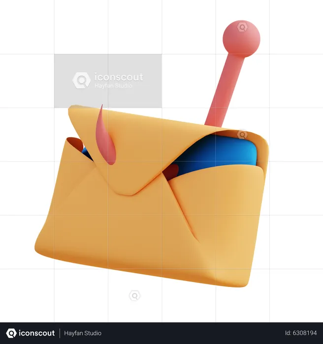 Phishing de e-mail  3D Icon