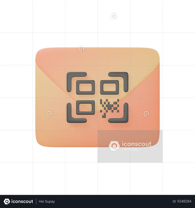 E-mail qrcode  3D Icon