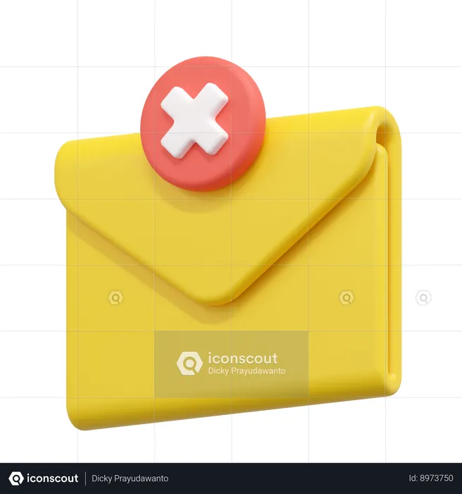 E-mail rejeitado  3D Icon