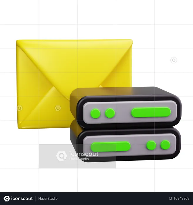 E-Mail-Server  3D Icon