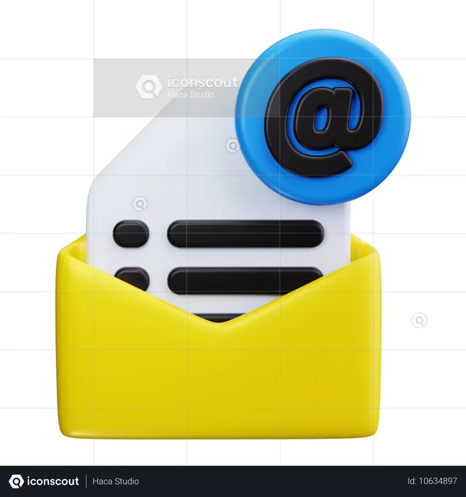 E-Mail-Umschlag  3D Icon