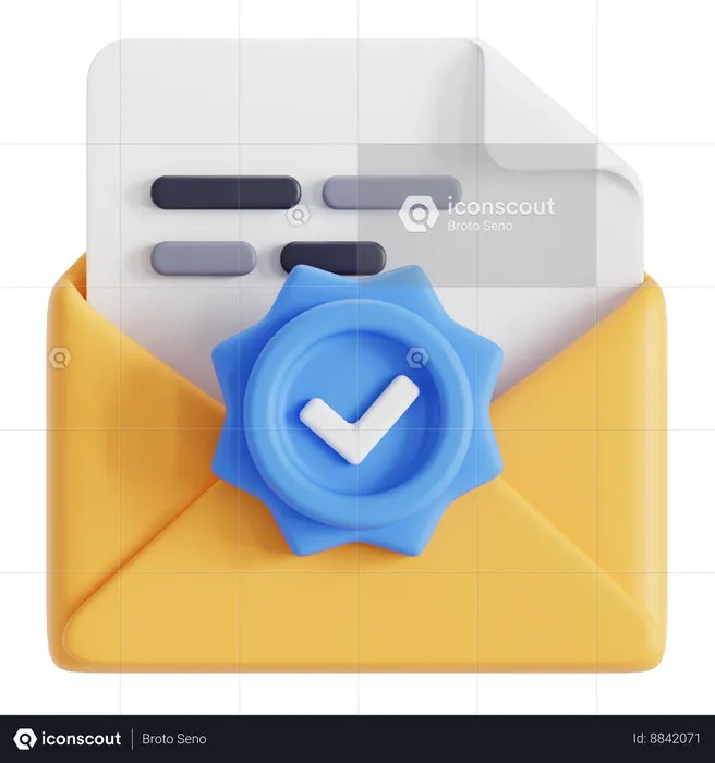 E-Mail-Verifizierung  3D Icon