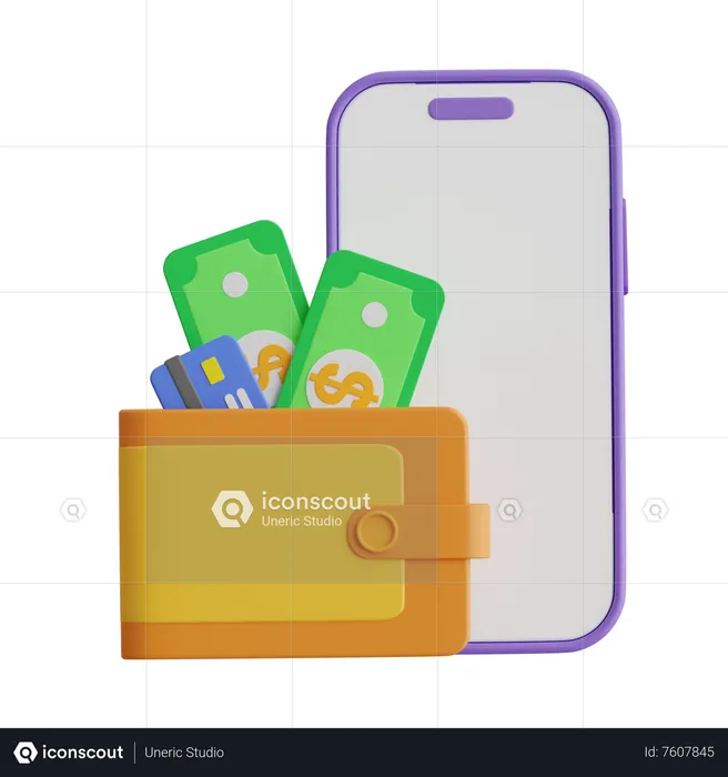 E Wallet  3D Icon