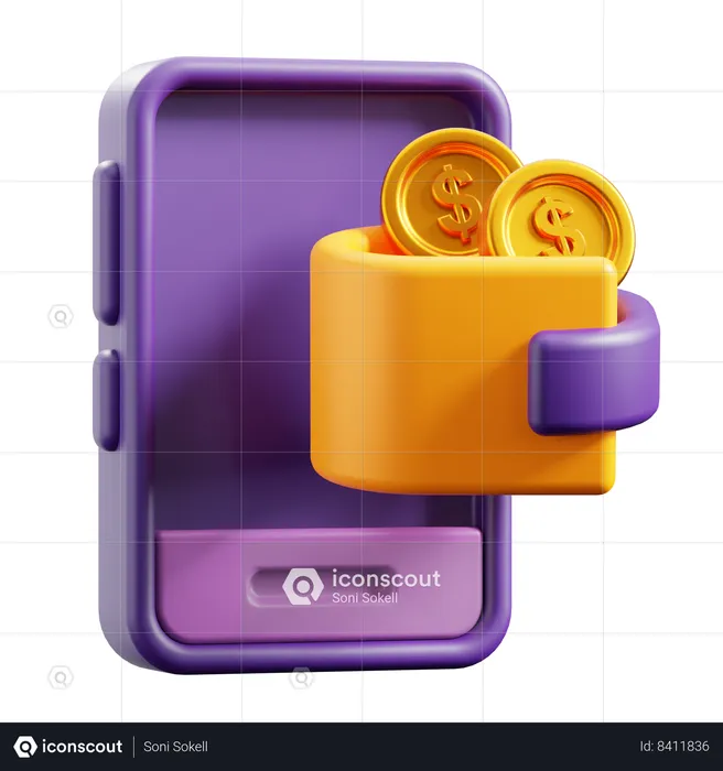 E-Wallet  3D Icon