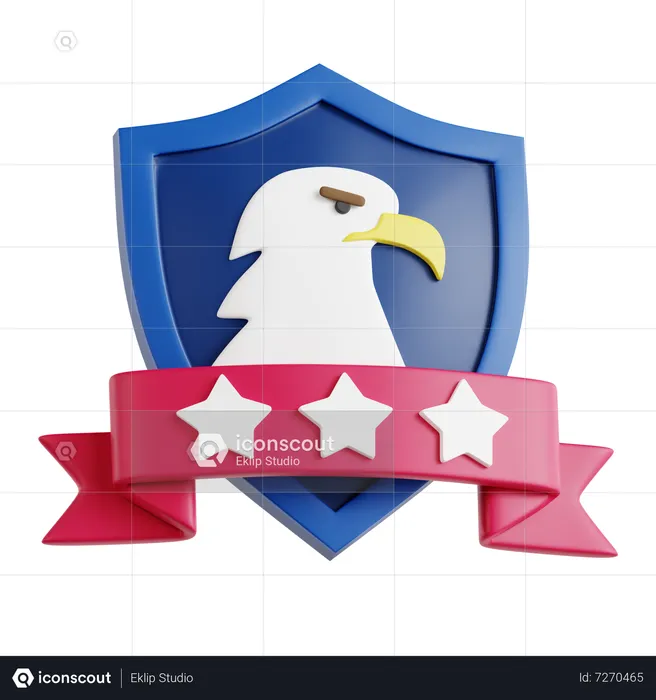 Eagle Badge  3D Icon