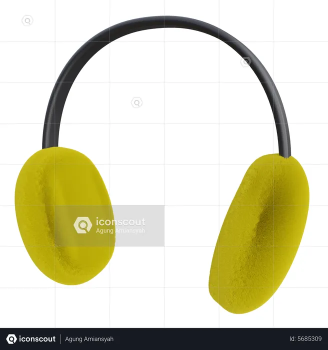 Ear Muff  3D Icon