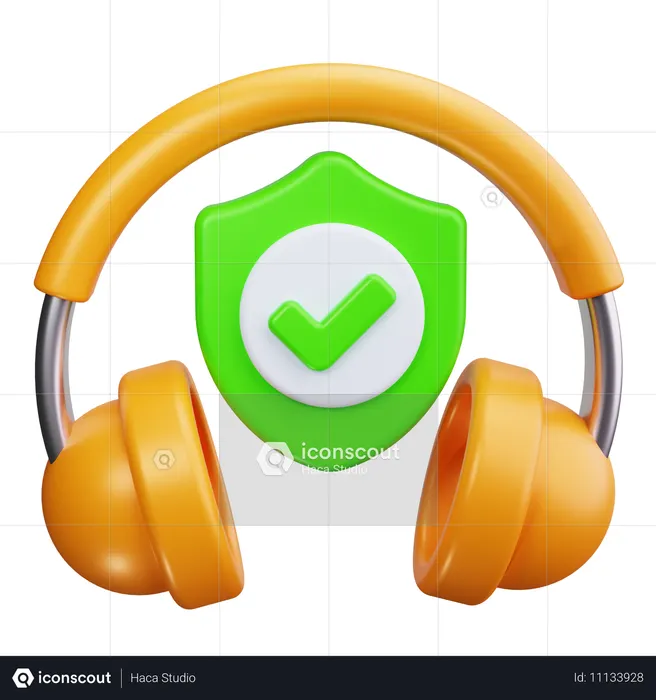 Ear Protection  3D Icon