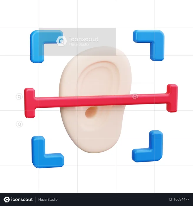 Ear Shape Recognition  3D Icon