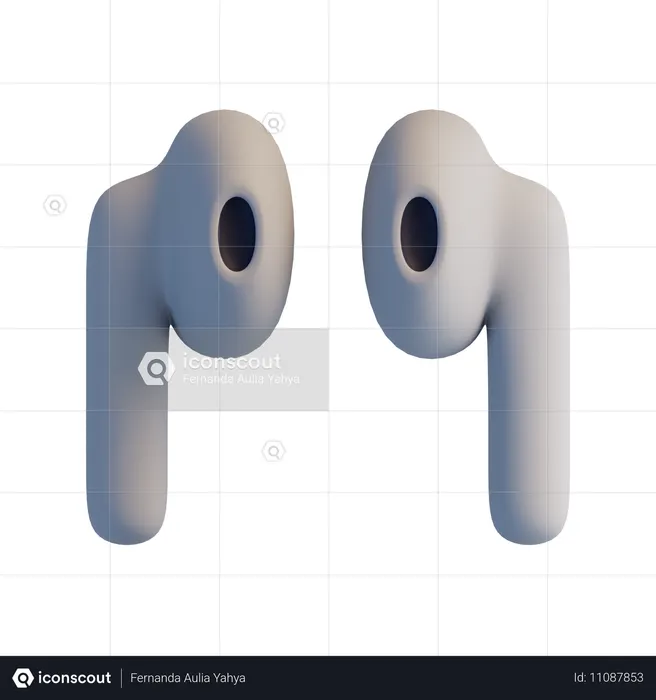 イヤホン  3D Icon