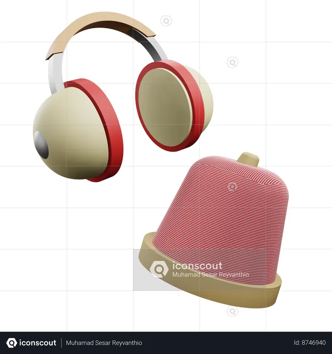 Earmuffs  3D Icon