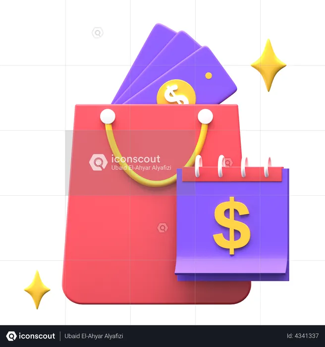 Earn Money  3D Illustration